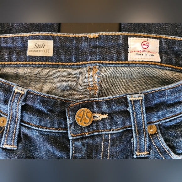 AG Adriano Goldschmied "Stilt Cigarette Leg"  women's jeans. Size 27R - Picture 8 of 9